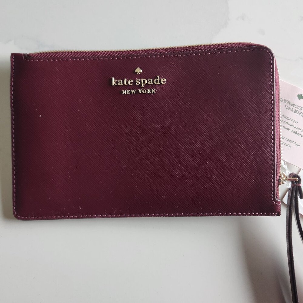 Kate Spade Deep Berry Zip Wristlet